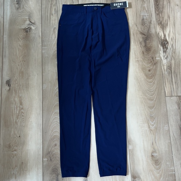 Rhone Resort Mens Joggers Orbita Blue Size 28 NEW - Picture 2 of 11